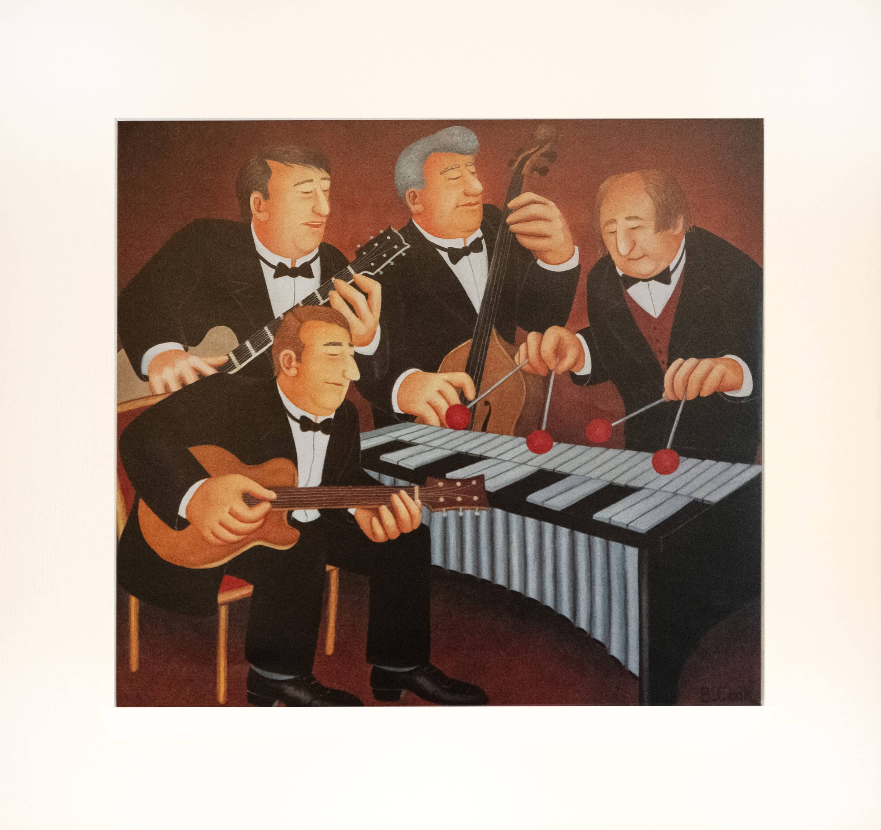 Bernie and The Vibes Mounted Print