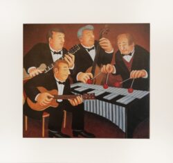 Bernie and The Vibes Mounted Print