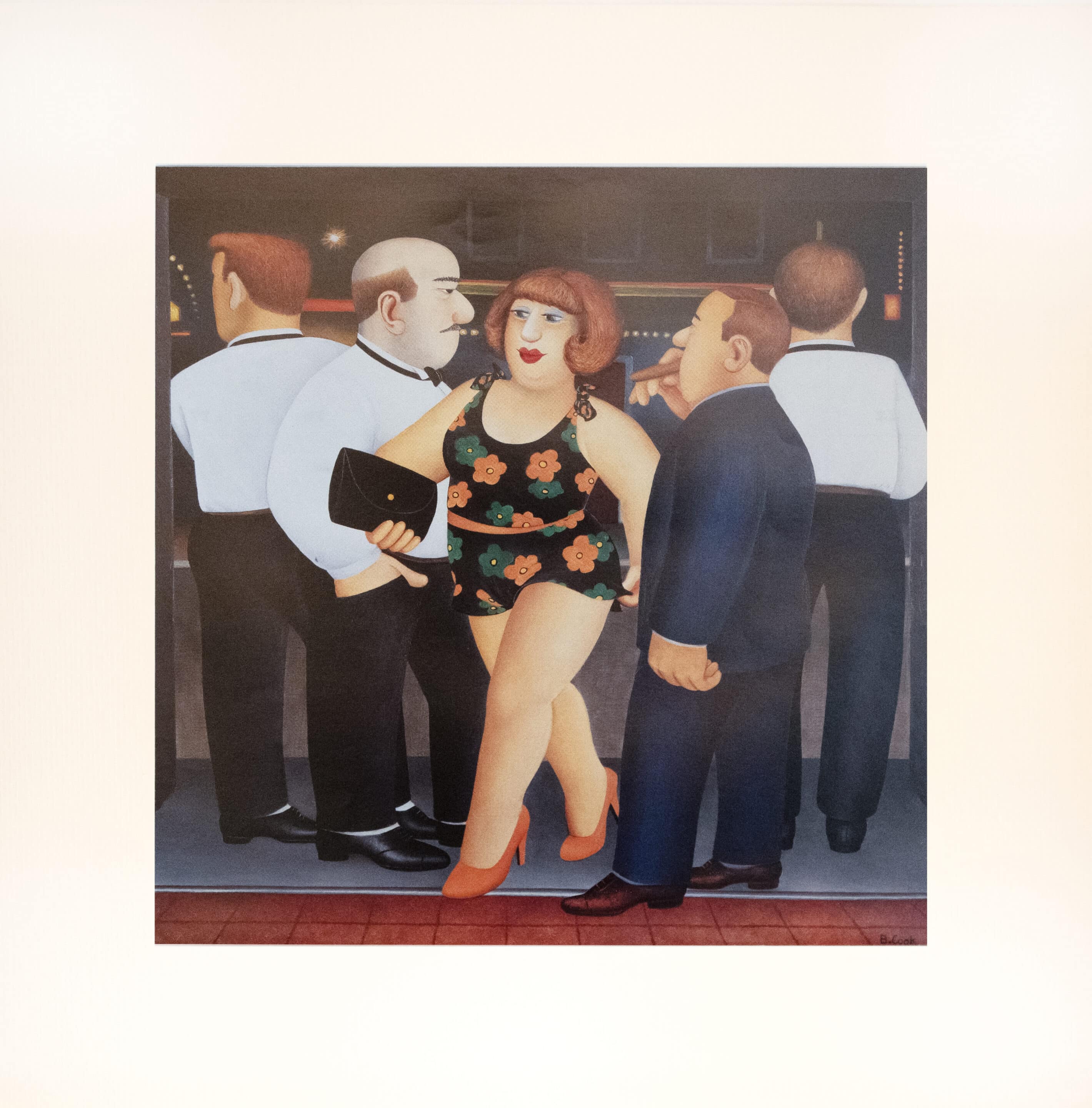 Bouncers Back Mounted Print
