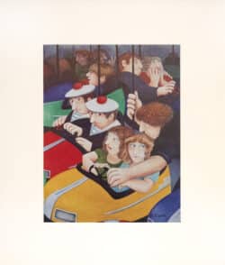 Bumper Cars Mounted Print