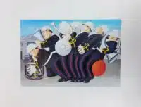 Marching Band Mounted Print