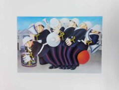 Marching Band Mounted Print