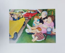 Picnic Mounted Print