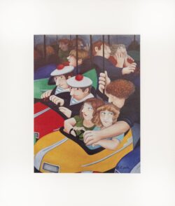 Bumper Cars Mounted Print
