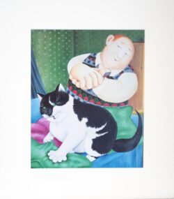 Contented Couple Mounted Print