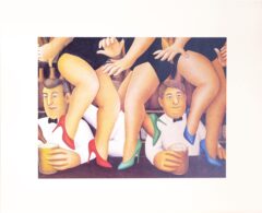 Dancing on the Bar Mounted Print