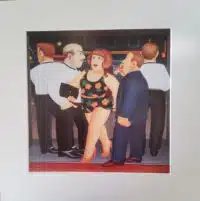 Bouncers Back Mounted Print