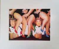 Dancing on the Bar Mounted Print