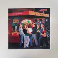 Tres Amigos Cantina Mounted Print