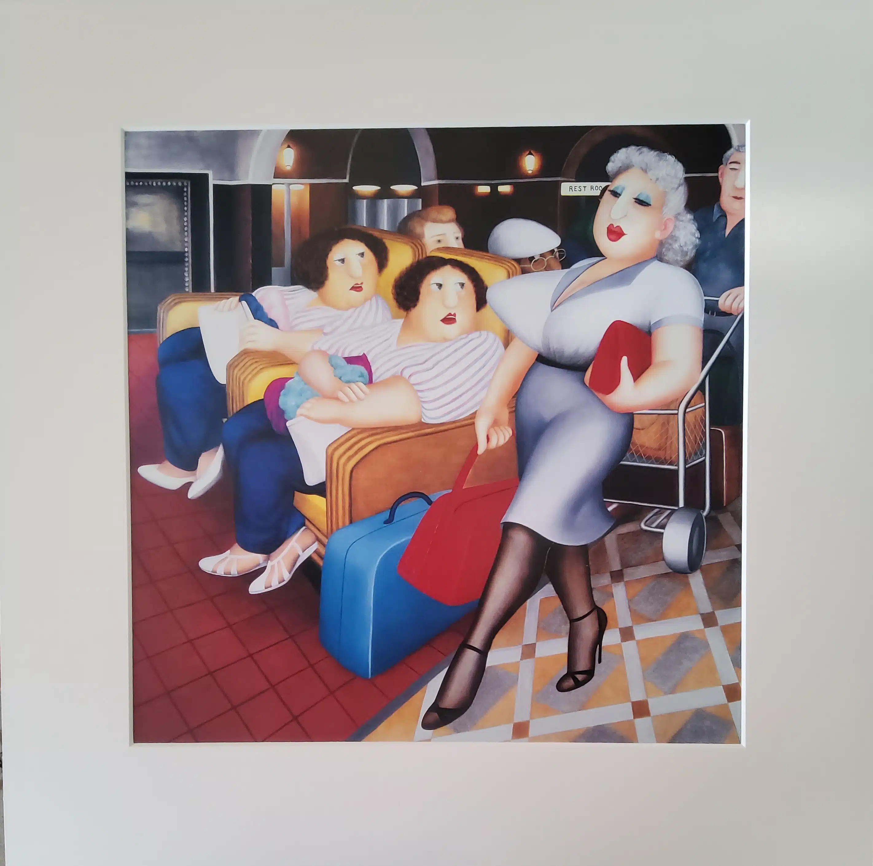 Twins Mounted Print
