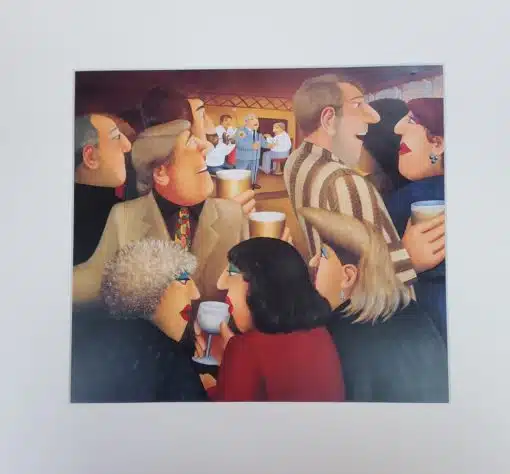 Jazz Pub Mounted Print