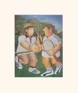 Tennis Mounted Print