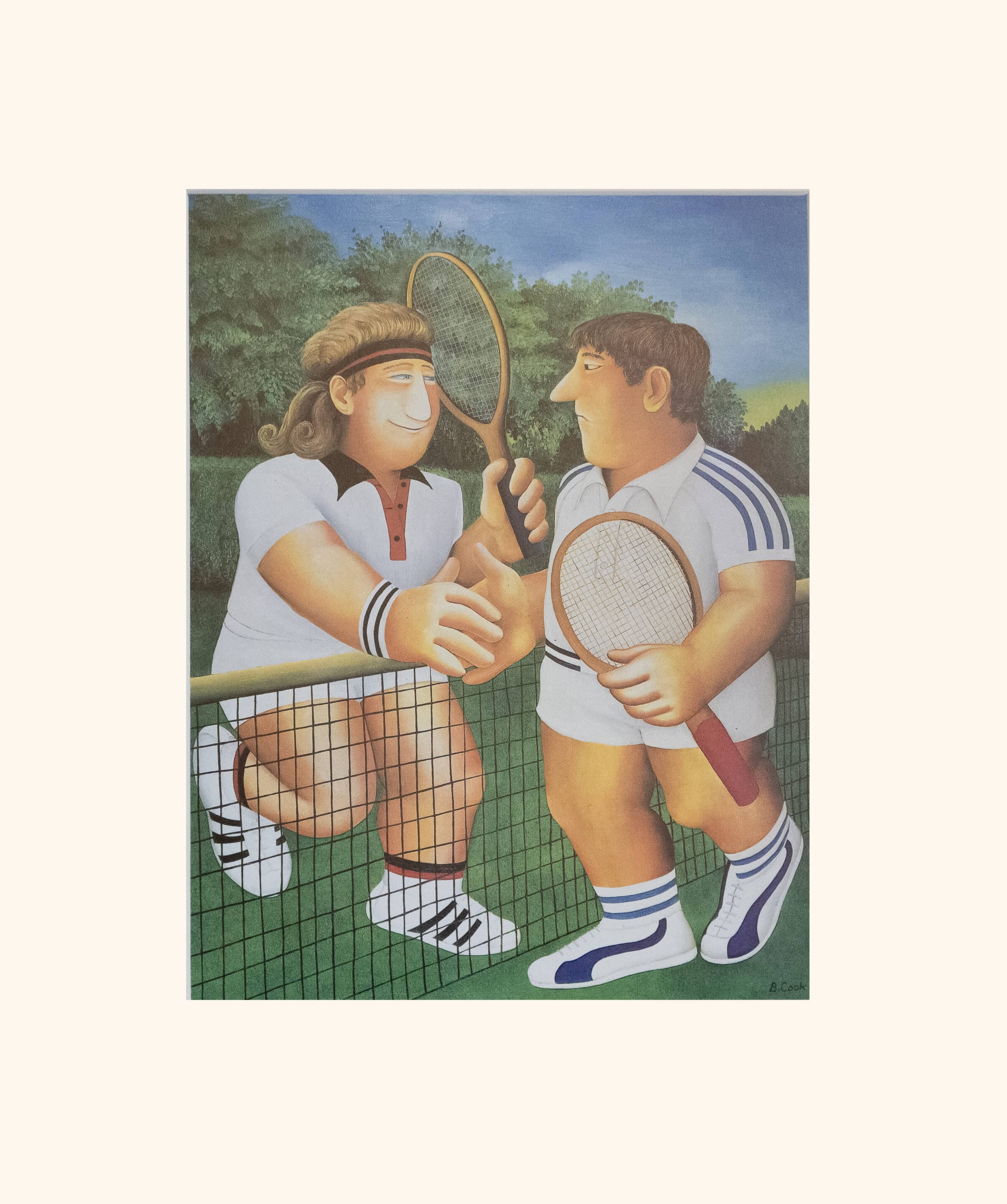 Tennis Mounted Print
