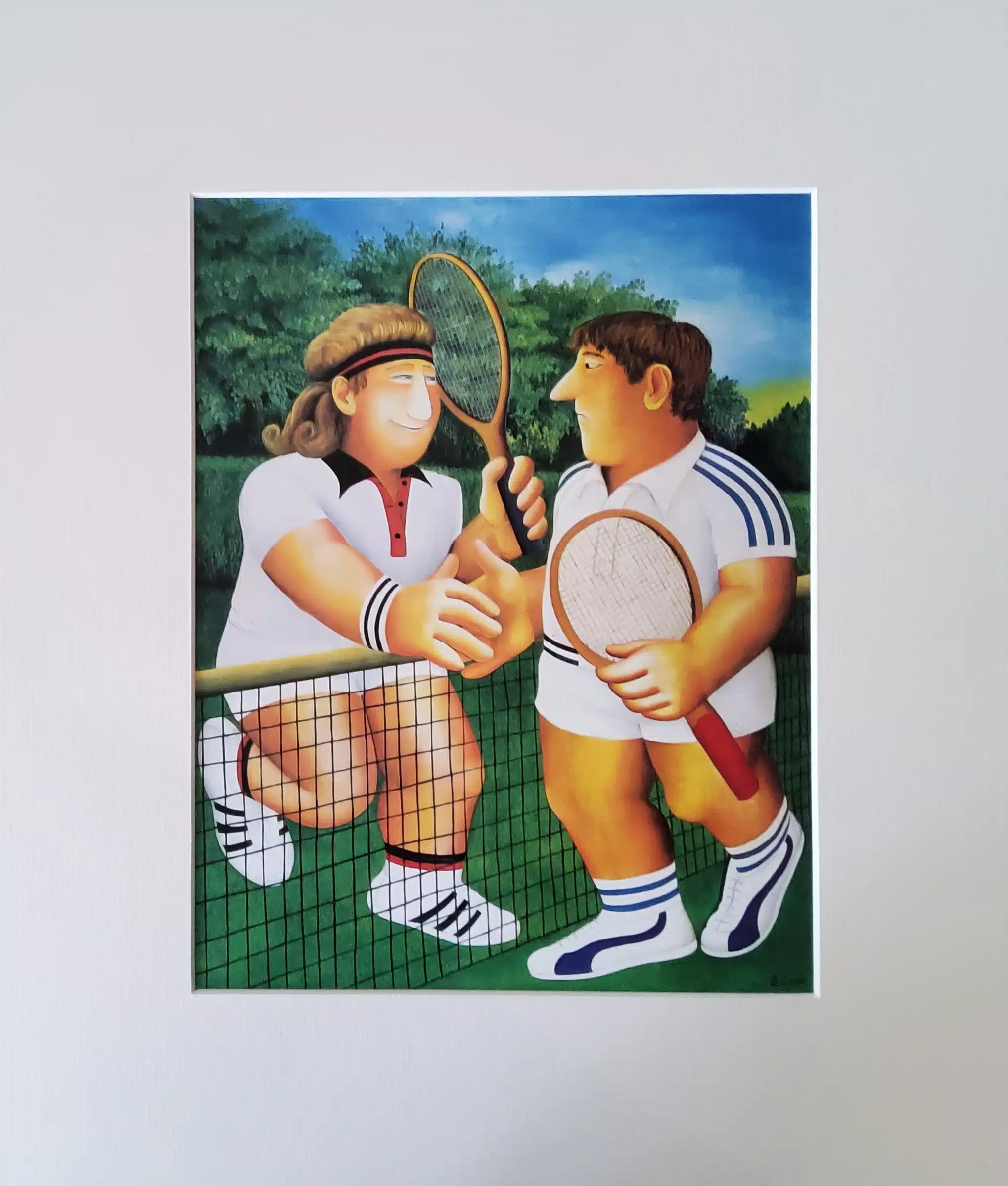 Tennis Mounted Print