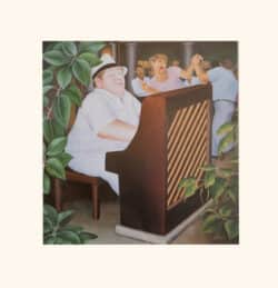Piano Bar in New Orleans Mounted Print