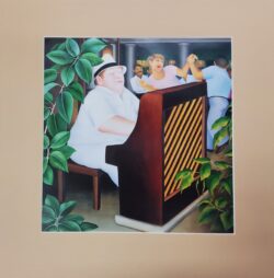 Piano Bar in New Orleans Mounted Print
