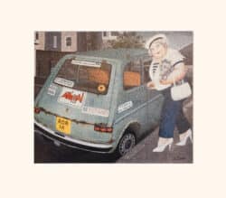Rusty Car Mounted Print