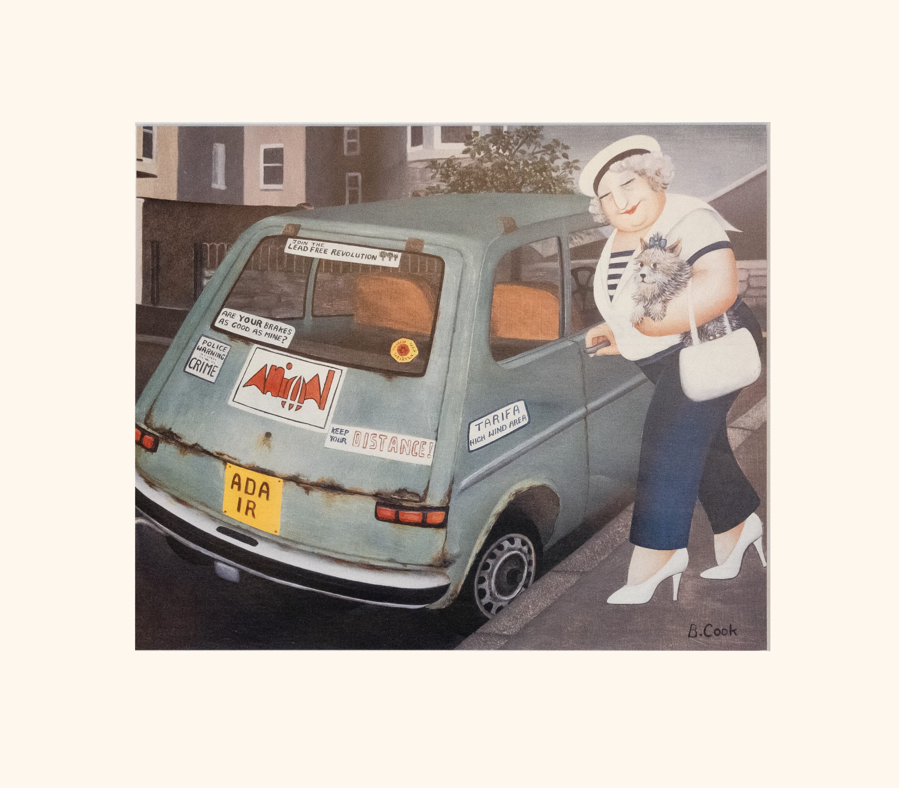 Rusty Car Mounted Print