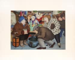 Bermondsey Market Mounted Print