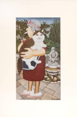 Bunny and Nipper Mounted Print