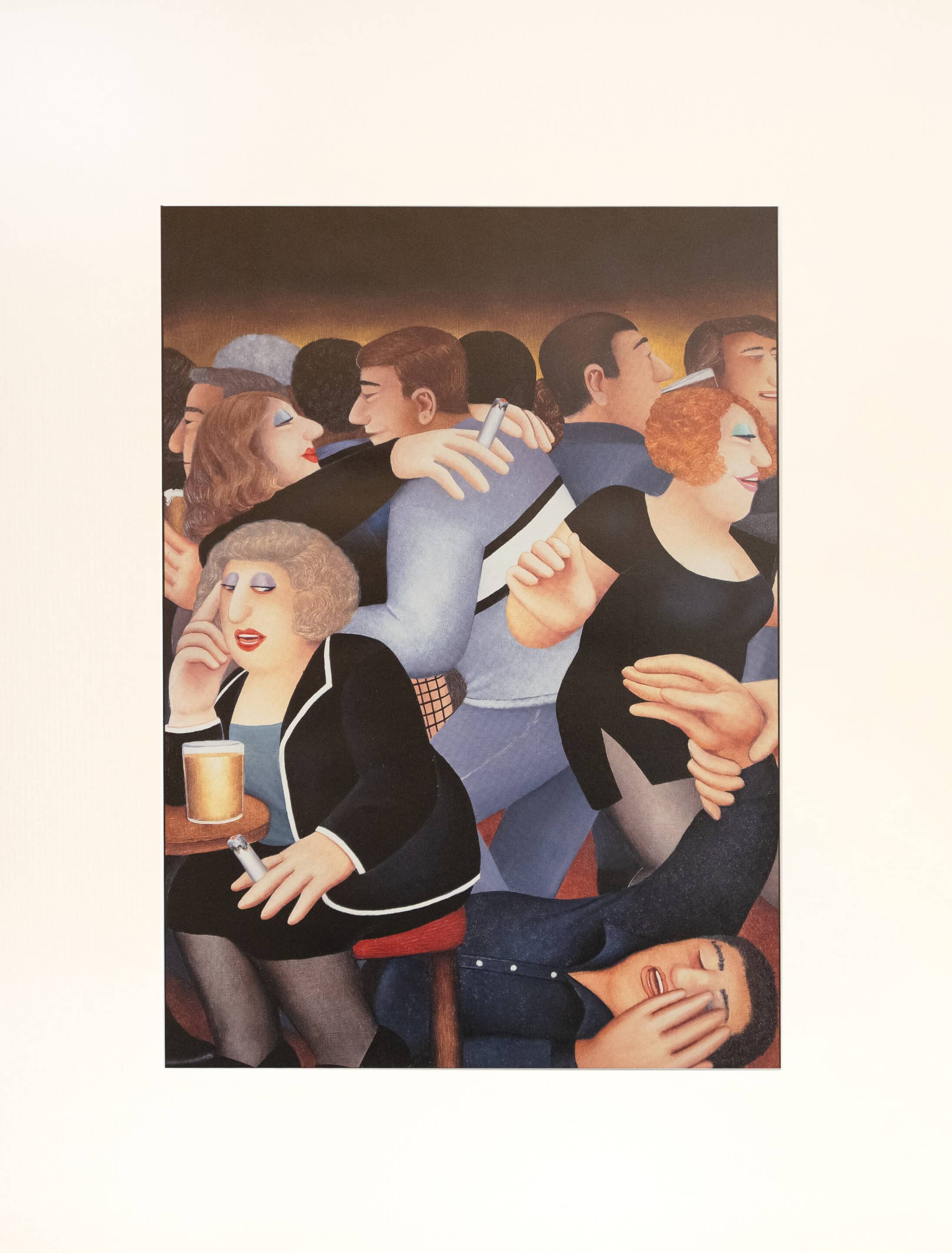 Friday Night Mounted Print