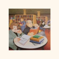 Public Library Mounted Print