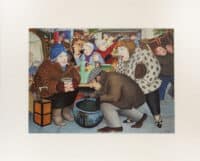 Bermondsey Market Mounted Print