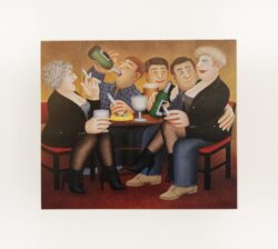 Bosom Pals Mounted Print