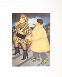 Camel Hair Coat Mounted Print