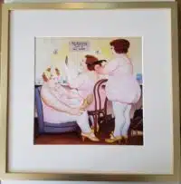 Beryl Cook "Dressing Room" framed print