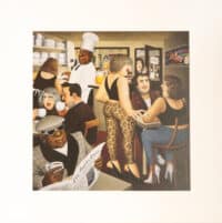 Hollywood Cafe Mounted Print