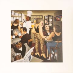 Hollywood Cafe Mounted Print