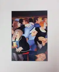Friday Night Mounted Print