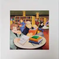Public Library Mounted Print