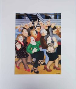 Beryl Cook "Sally Ann Cha Cha Cha" mounted print