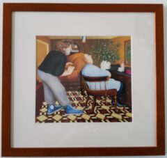 Beryl Cook "Sweeney's Hairdresser" framed print