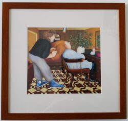 Beryl Cook "Sweeney's Hairdresser" framed print