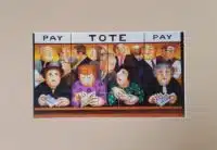 Beryl Cook "The Tote" mounted print