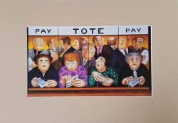 Beryl Cook "The Tote" mounted print