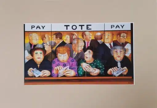 Beryl Cook "The Tote" mounted print