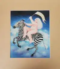 Beryl Cook "Virgo" mounted print