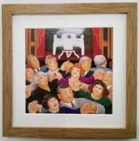 Beryl Cook "Doing the Saunter" framed print