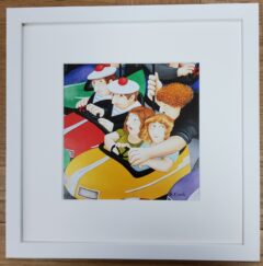 Beryl Cook "Bumper Cars" framed print
