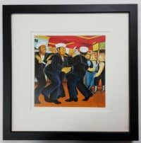 Beryl Cook "Sailors Dancing" framed print