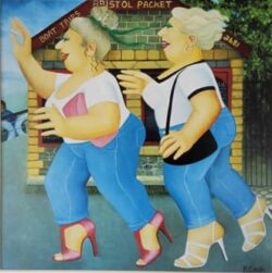 Beryl Cook "Bristol Packet" greeting card