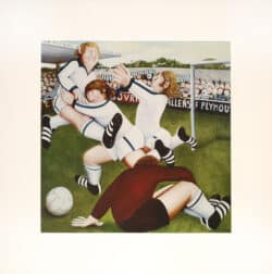 Footballers Plymouth Argyle Mounted Print
