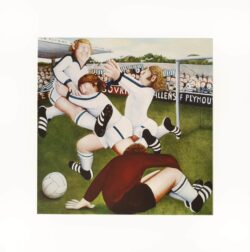 Footballers Plymouth Argyle Mounted Print