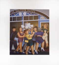Hen Night Mounted Print