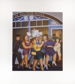 Hen Night Mounted Print