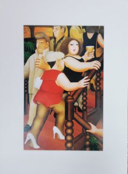 Beryl Cook Staircase mounted print